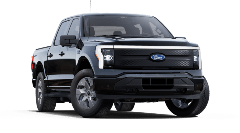 2025 Agate Black Metallic Ford F-150 Lightning Flash AWD Truck